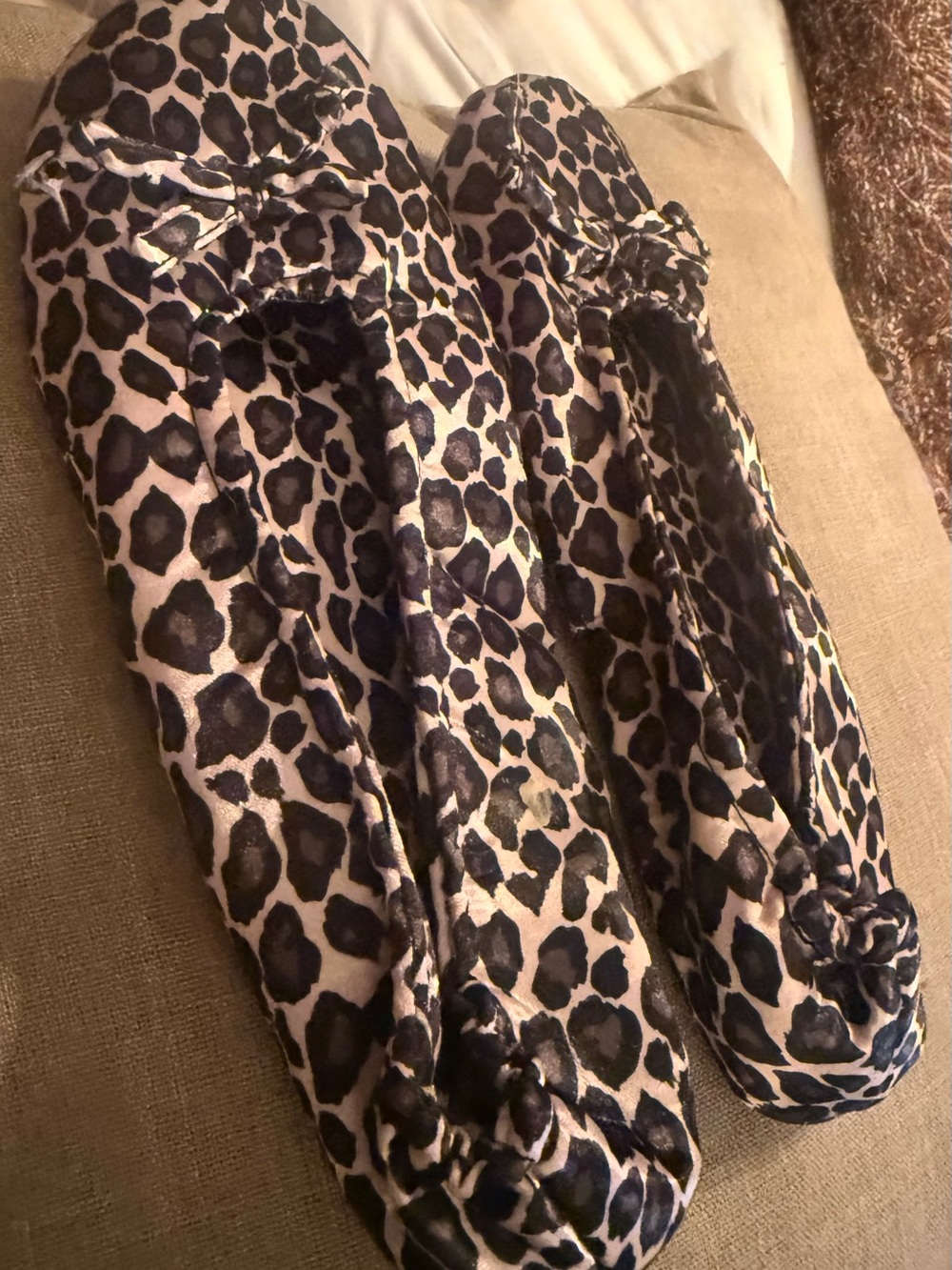 Leopard Print Ballet Flats Isotoner 44/45